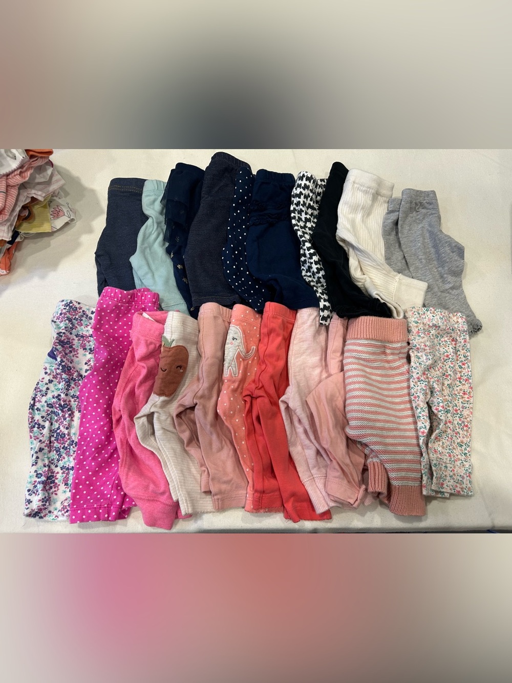 21 baby girl pants bundle